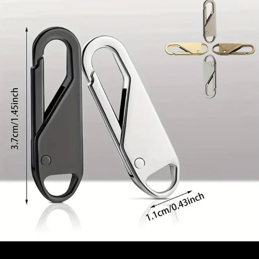New Replacement zipper pull Silver New